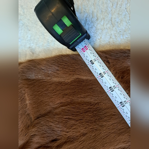 Gorgeous real fur poncho cape, brown muskrat - Picture 16 of 16